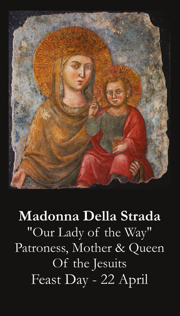 Madonna Della Strada Prayer Card***BUYONEGETONEFREE***